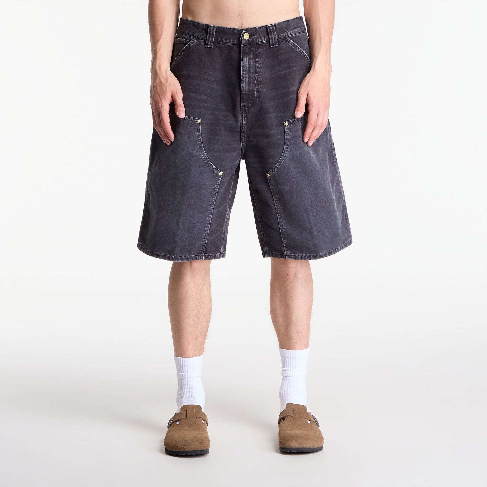 Carhartt WIP OG Double Knee Short Black Destroy Wash L