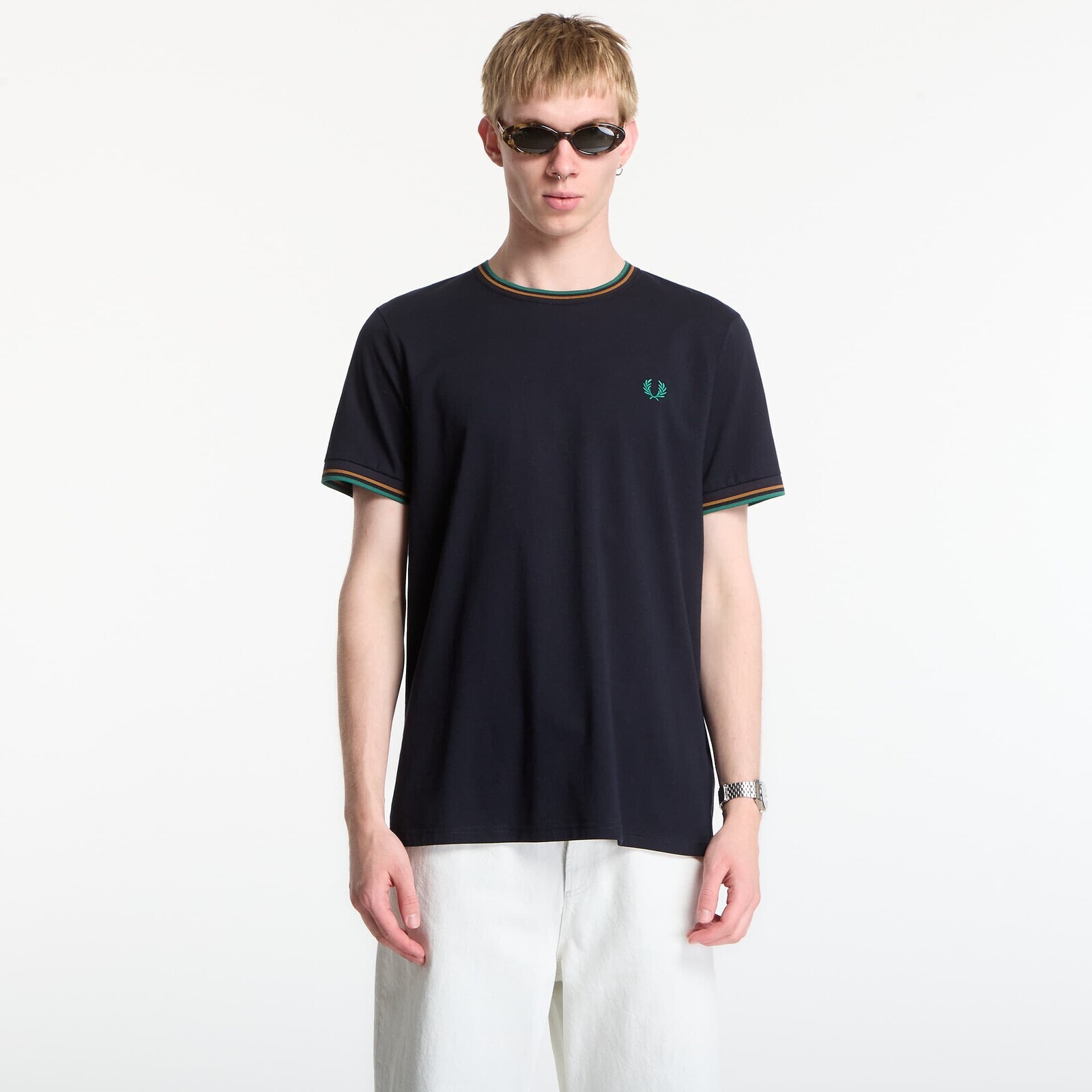T-shirt Fred Perry Twin Tipped T-Shirt Navy M