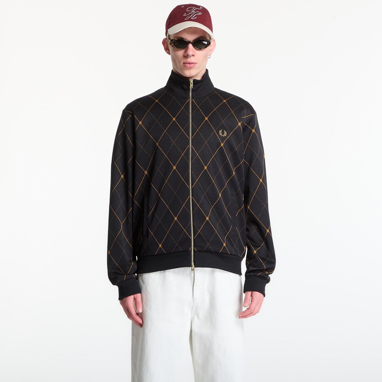 Jacket Fred Perry Argyle Track Jacket ? XL