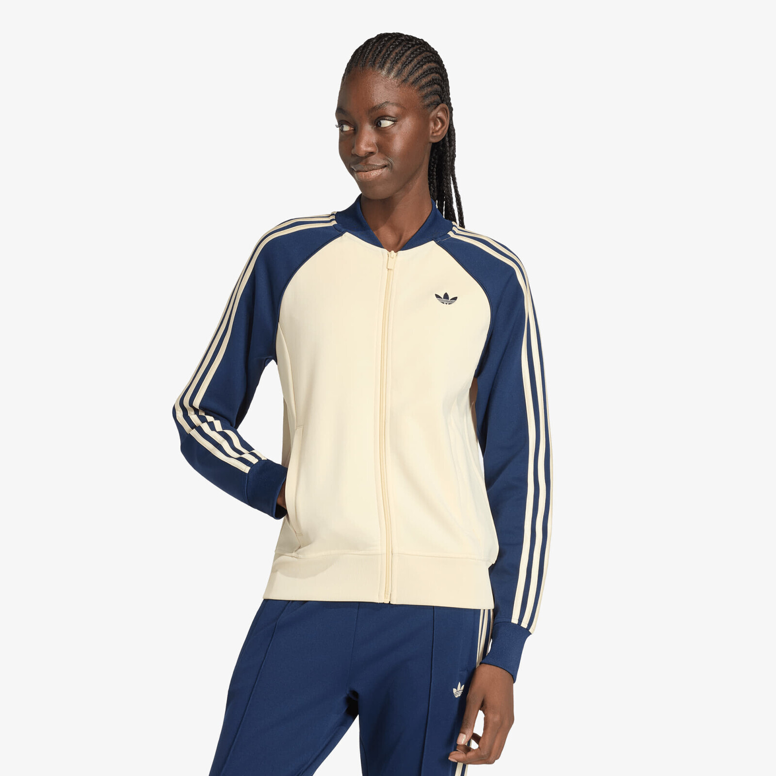 Sweatshirt adidas Sst Classic Track Top Warm Vanilla/ Night Indigo S