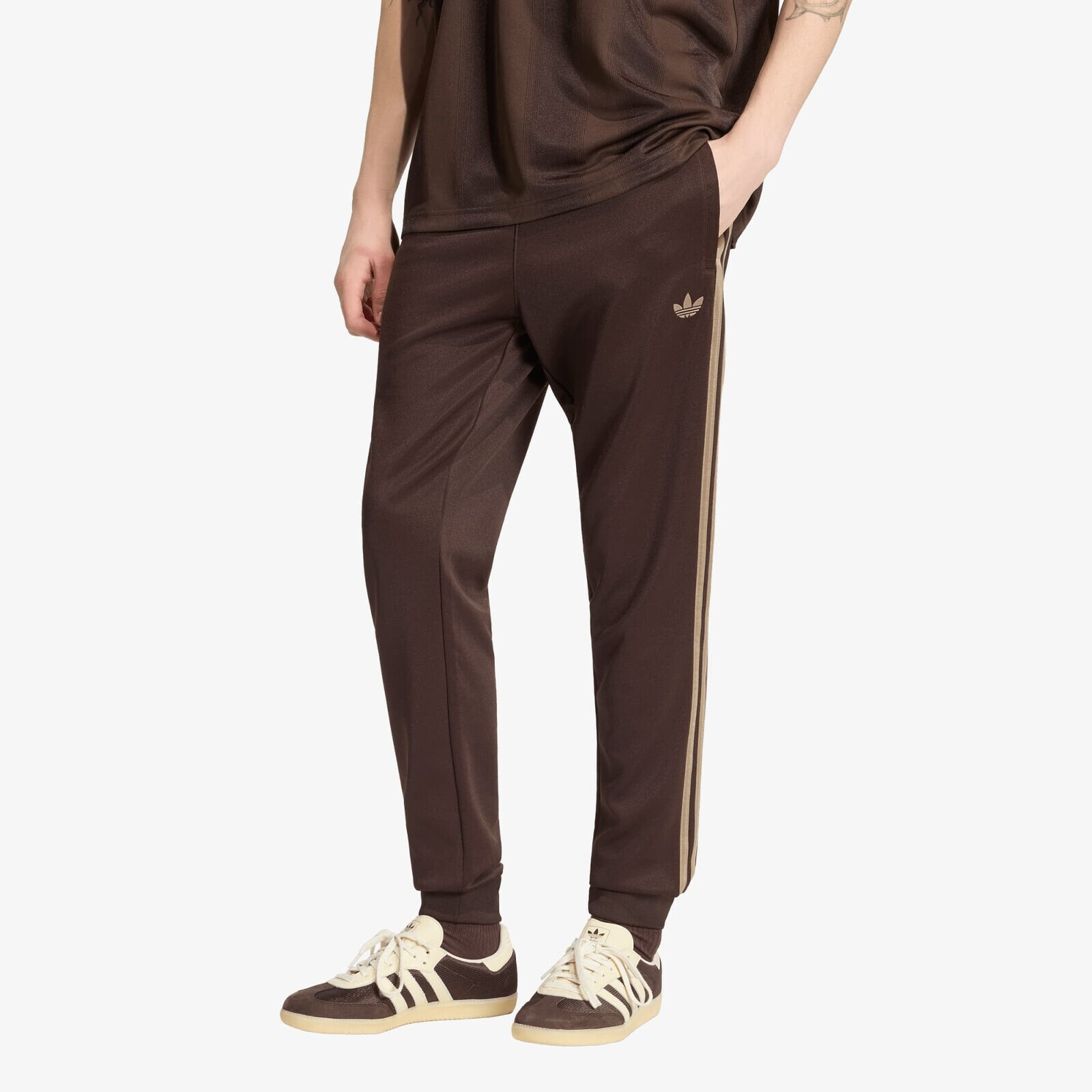 Pants adidas Sst Track Pants Aurora Coffee/ Khaki Six M