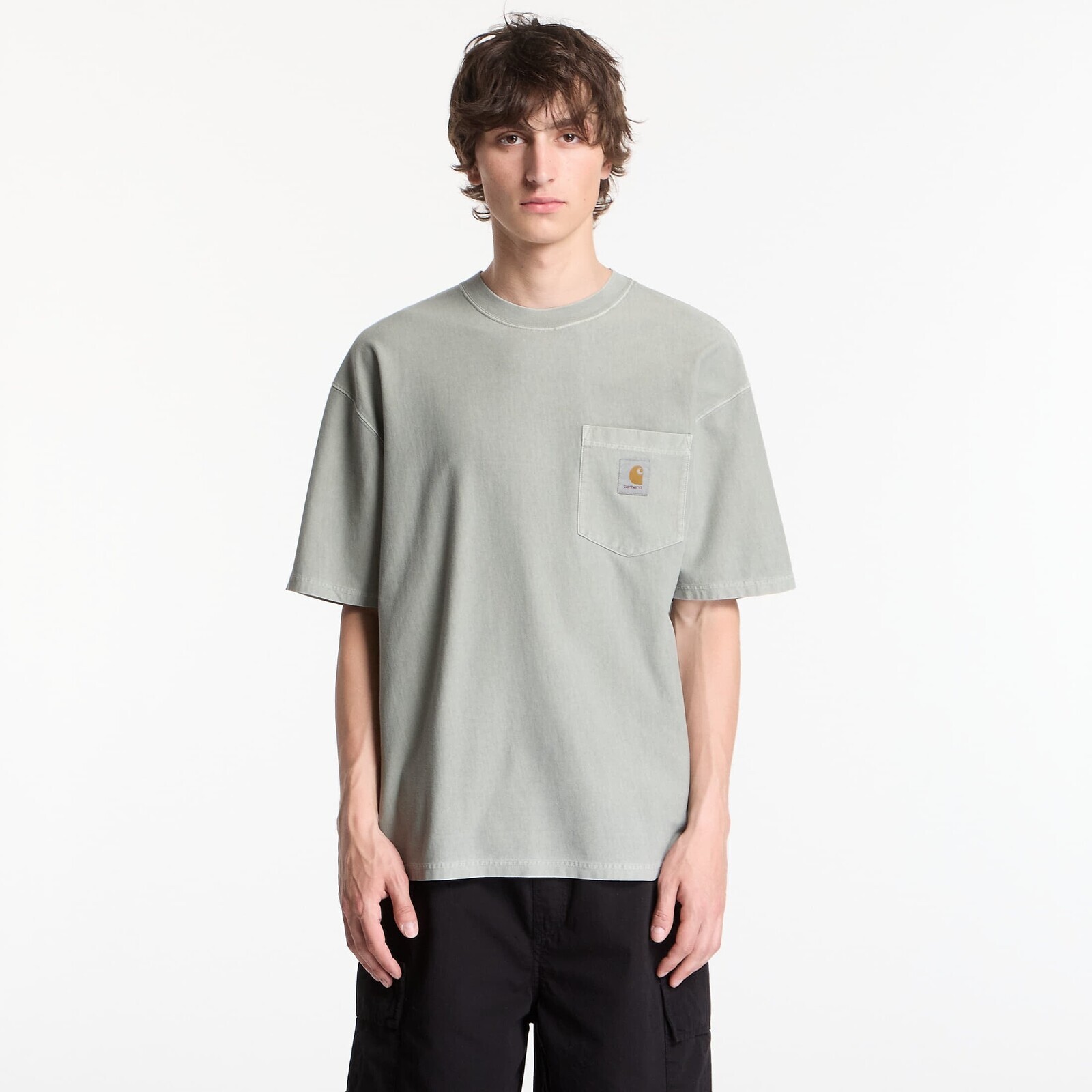 T-shirt Carhartt WIP S/S Loose Pocket T-Shirt UNISEX Shady Green Garment Dyed XL