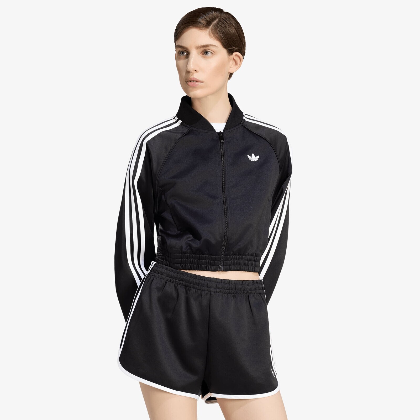 Jacket adidas Satin Sst Jacket Black/ White XS