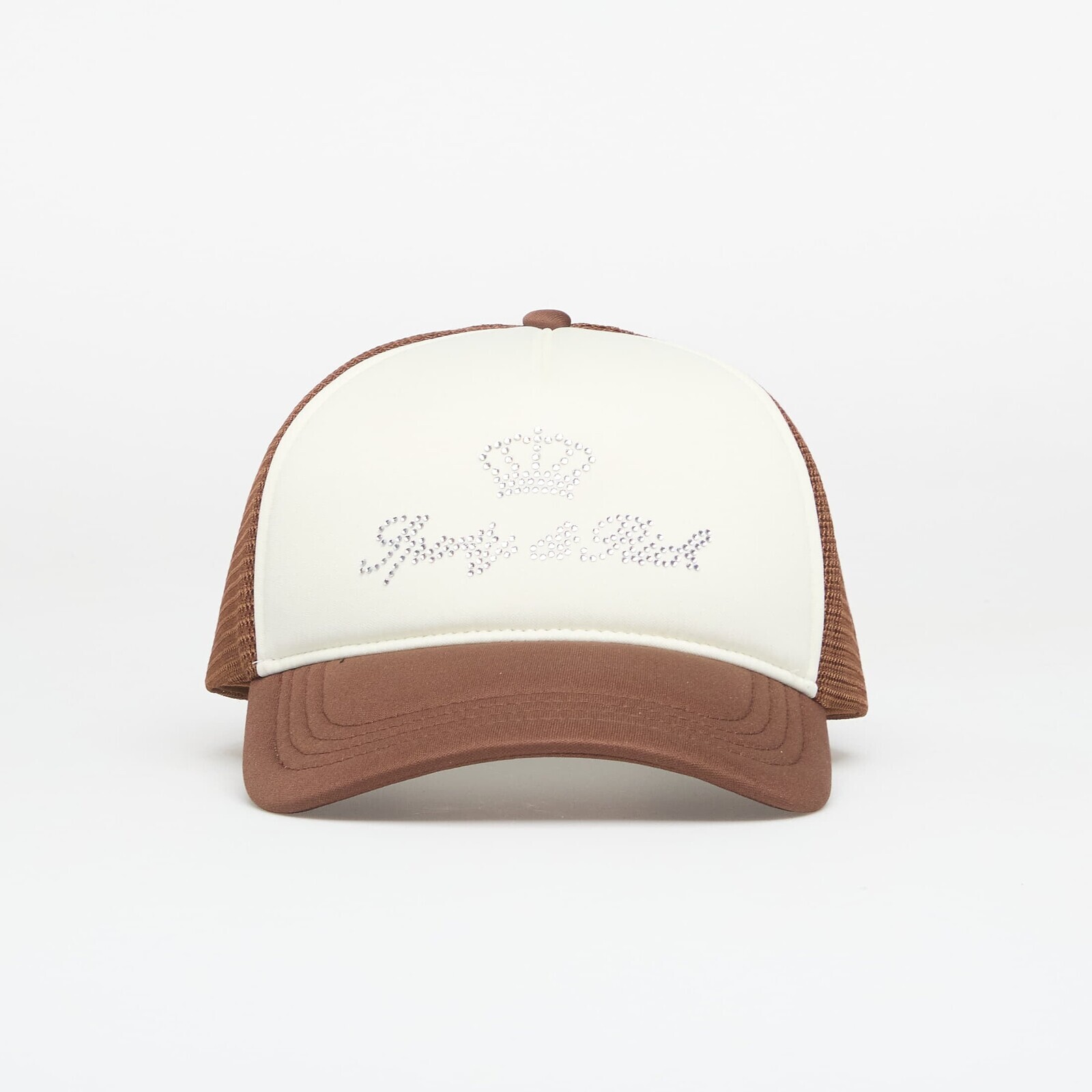 Sporty & Rich Juicy Crown Trucker Hat White/ Chocolate Universal