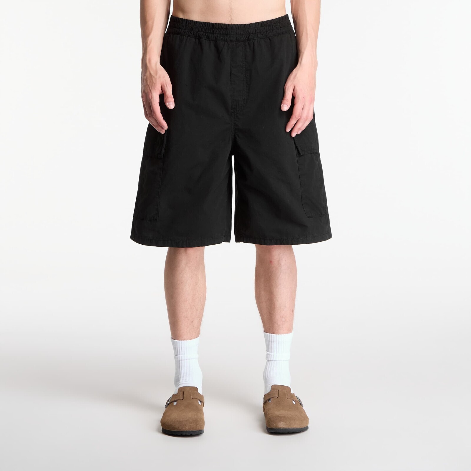Carhartt WIP Mandler Cargo Short UNISEX Black Garment Dyed M