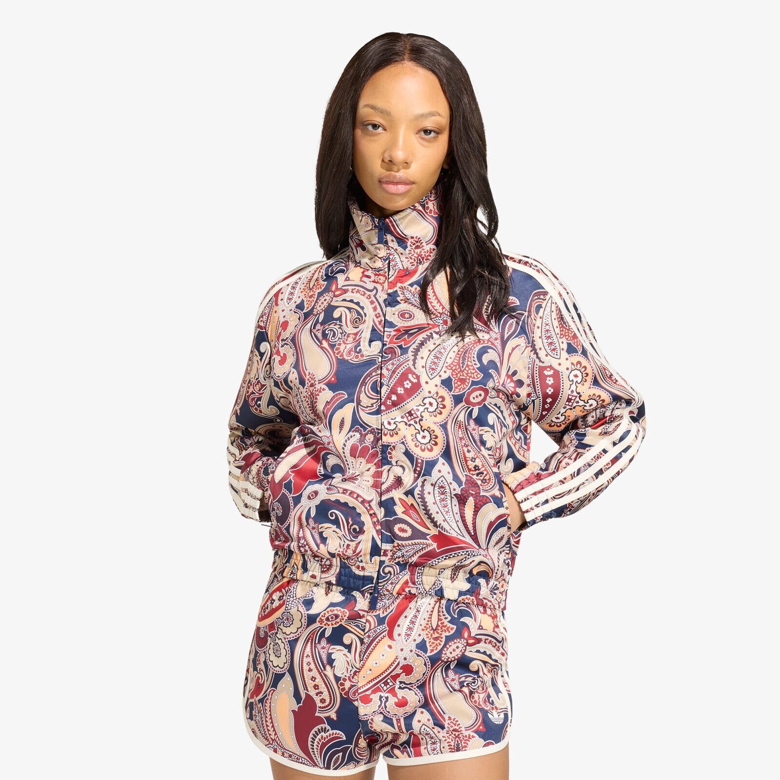 Jacket adidas Liberty London Firebird Satin Track Top Multicolor/ Night Indigo XS