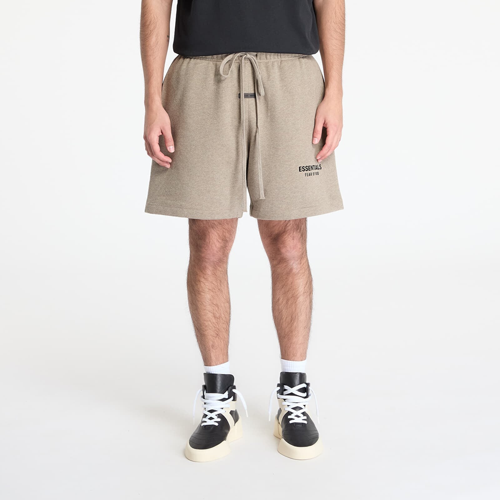 Fear of God Essentials Soccer Fleece Shorts Homestead Heather L