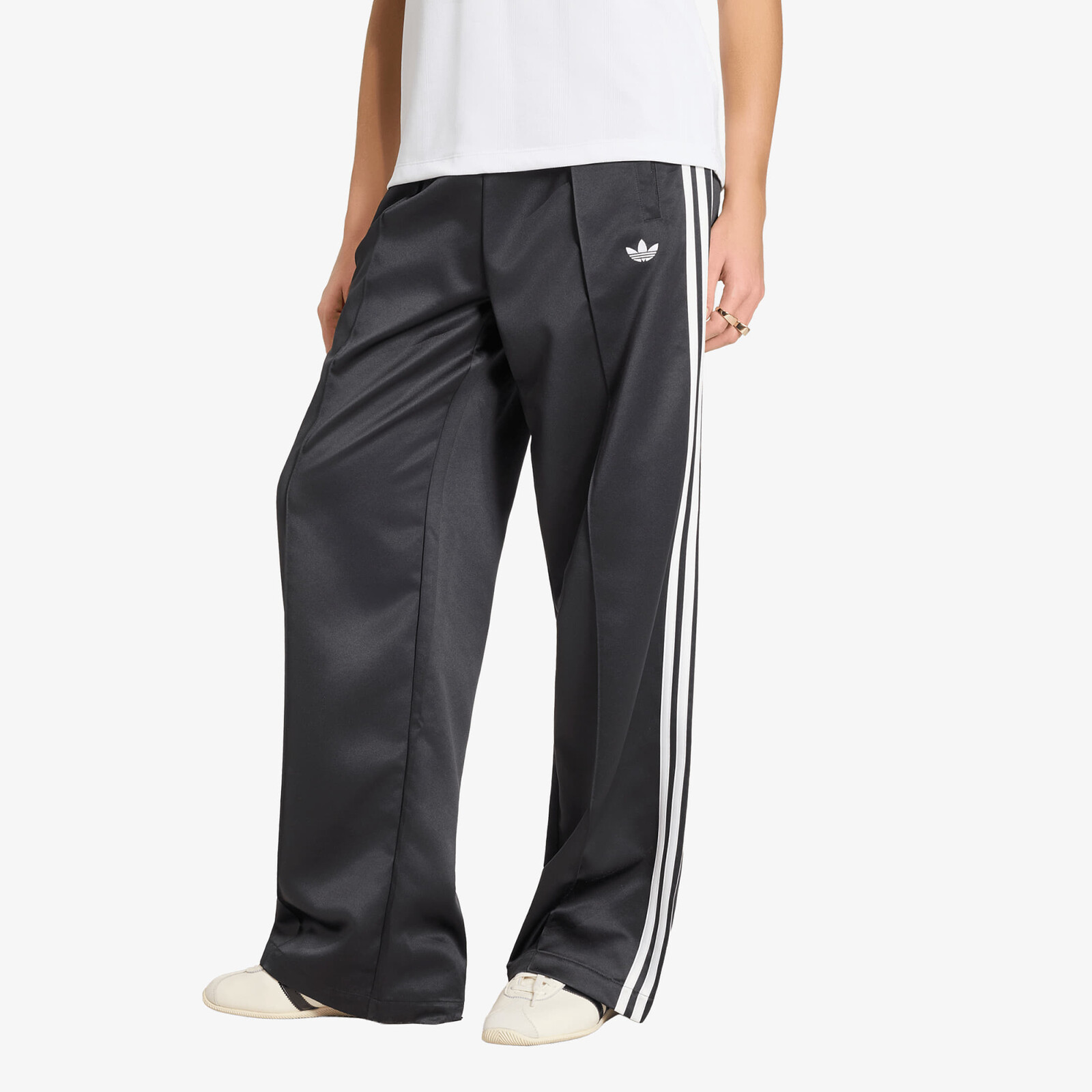 Pants adidas Satin Sst Loose Track Pant Black/ White L
