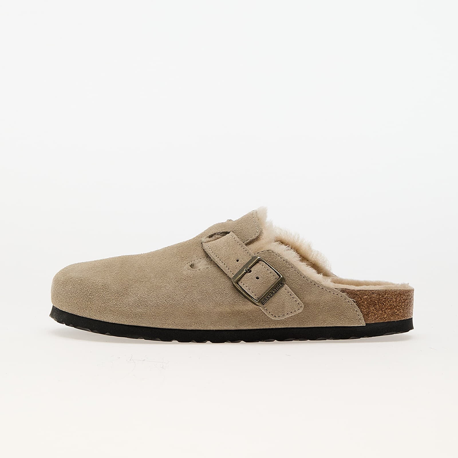 Sneakers Birkenstock Boston Shearling Suede Leather/Fur Taupe UK 5.5