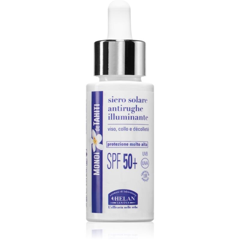 Helan MONOÏ de TAHITI Sun Serum brightening serum with anti-wrinkle effect SPF 50+ 30 ml