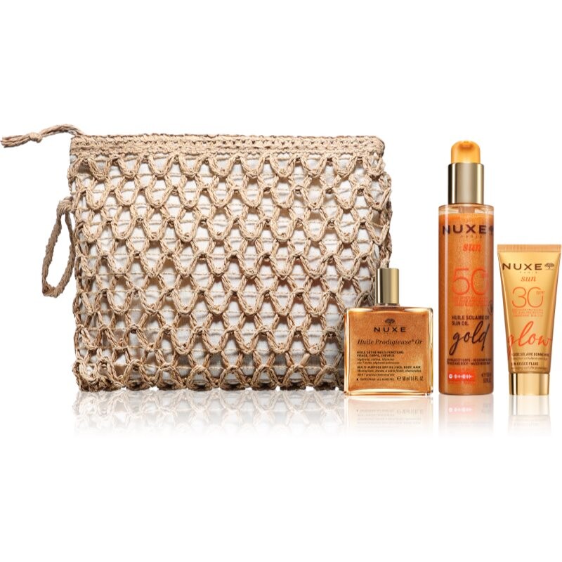 Nuxe Golden Summer Routine set for tanning