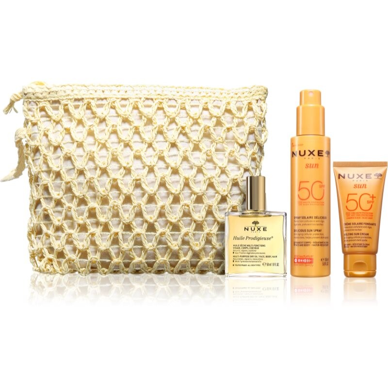 Nuxe Sun Silky Summer Routine set for tanning