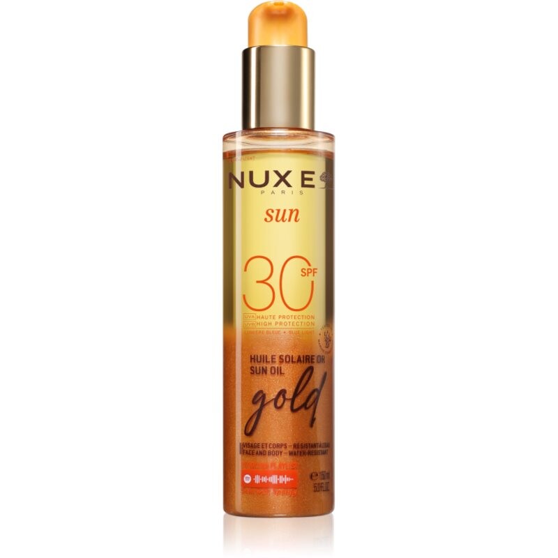 Nuxe Sun Sun Oil Gold SPF 30 sun oil for the face and body with brightening effect SPF 30 150 ml