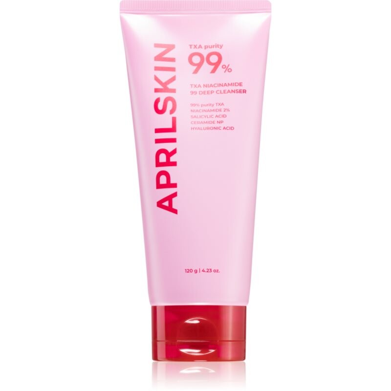 APRILSKIN TXA Niacinamide 99 Deep Cleanser makeup removing foam cleanser to treat blackheads 120 g