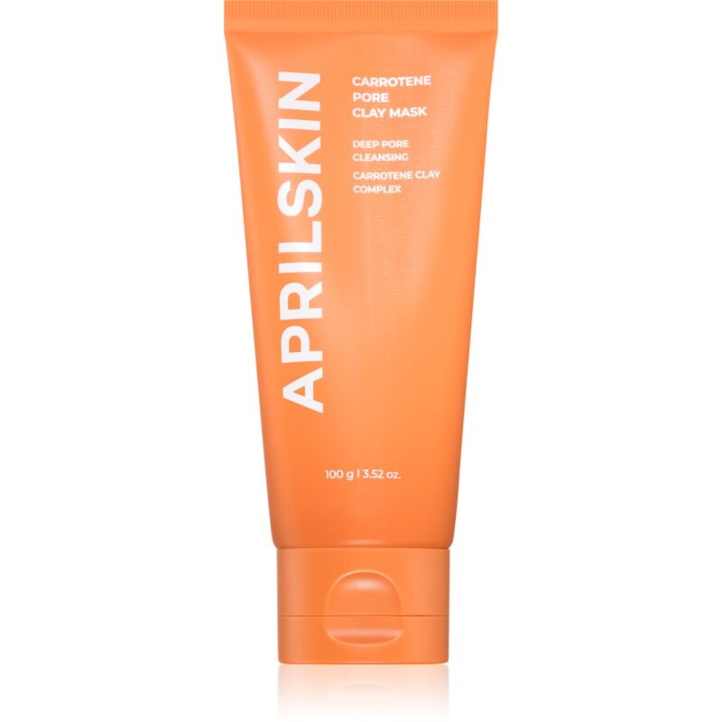 APRILSKIN Carrotene IPMP Quick Dry Pore Tightening Clay Mask cleansing clay face mask for enlarged pores 100 g