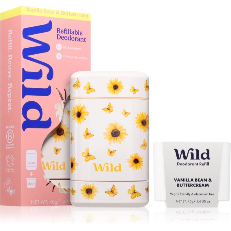 Wild Vanilla Bean Buttercream Sunflower Case deodorant stick with bag 40 g