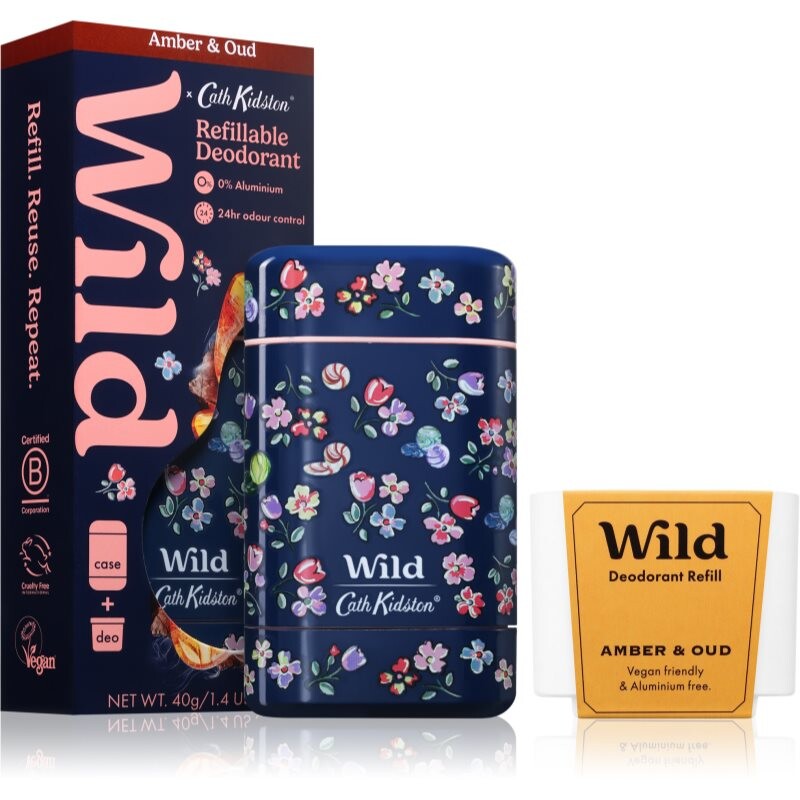 Wild Amber & Oud Marble Ditsy Case deodorant stick with bag 40 g