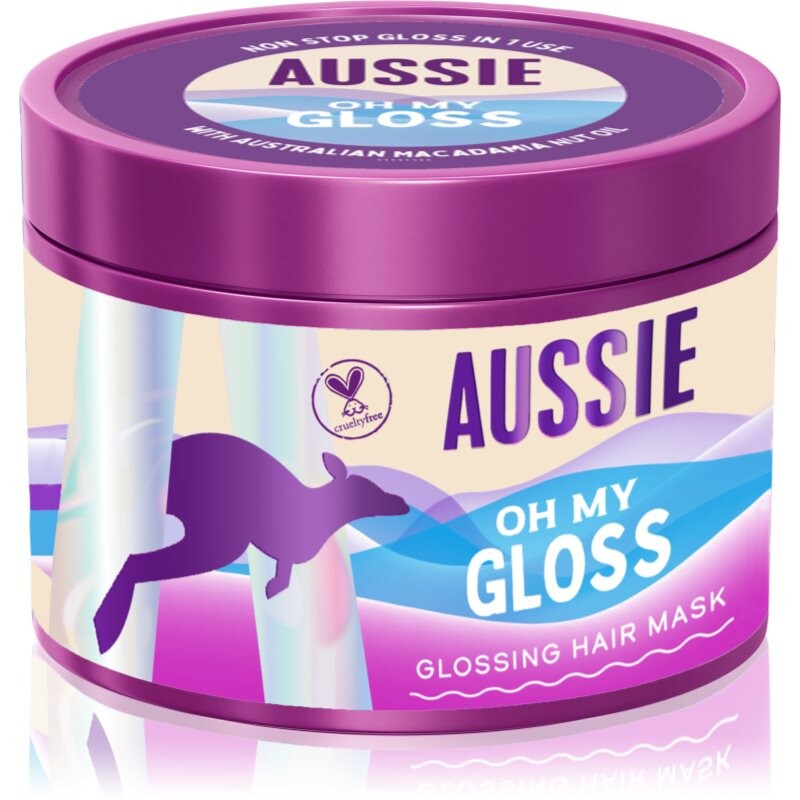 Aussie Oh My Gloss Glossing Hair Mask radiance moisturising mask for hair 500 ml
