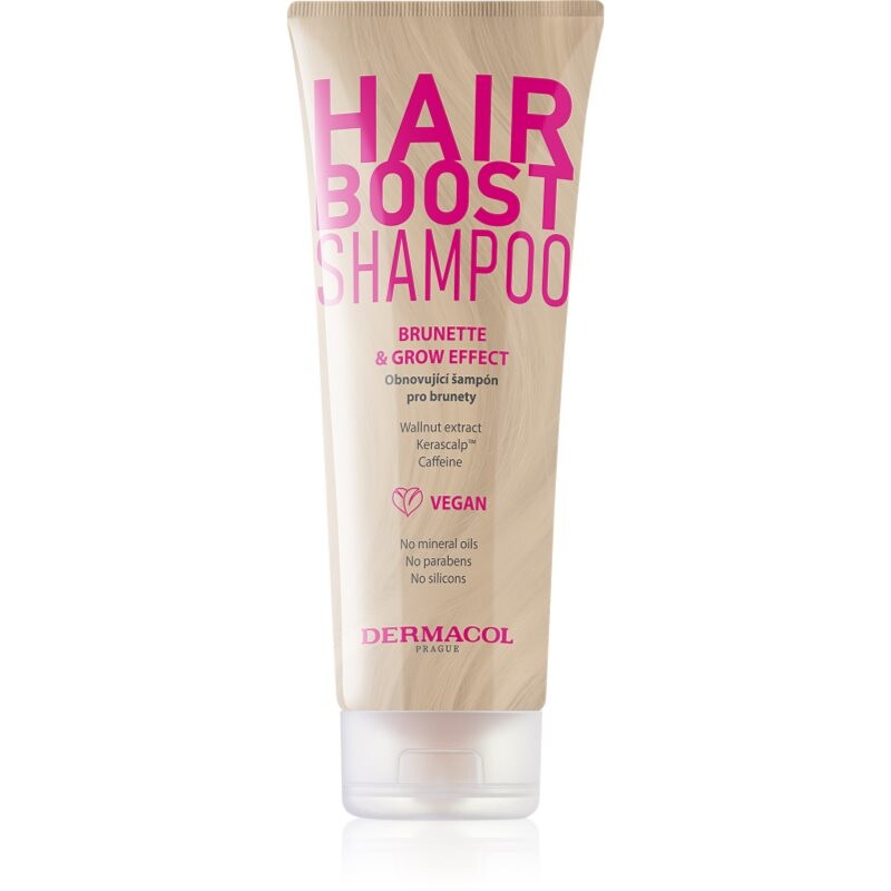 Dermacol Hair Boost Brunette restoring shampoo for brown hair shades 250 ml