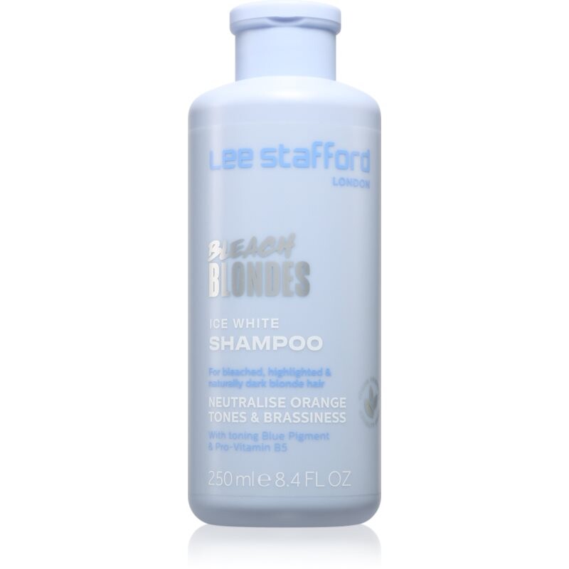 Lee Stafford Bleach Blondes Ice White neutralising silver shampoo for blondes and highlighted hair 250 ml