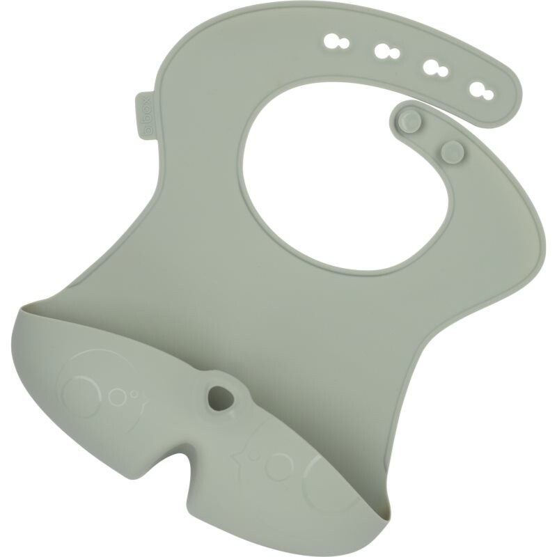 b.box Silicone Bib baby bib Sage 4m+ 1 pc