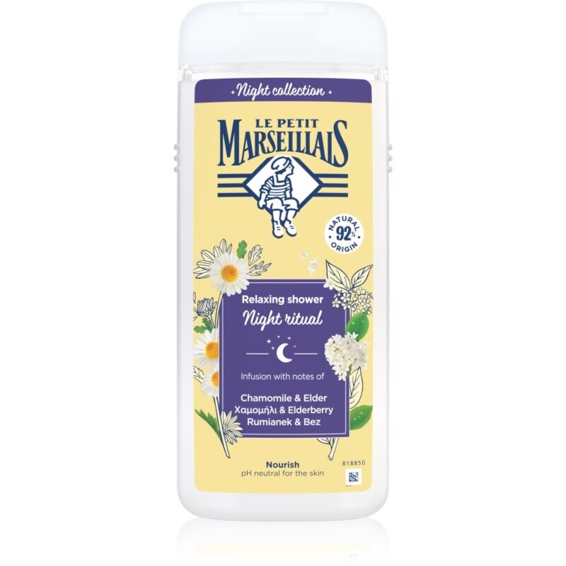 Le Petit Marseillais Night Collection Chamomile & Elder relaxing shower gel 650 ml