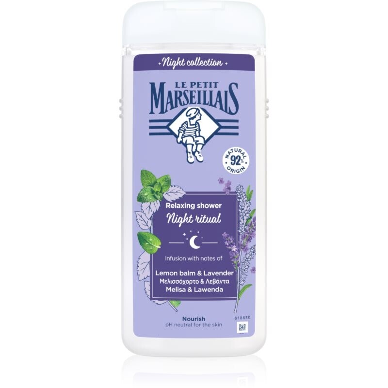 Le Petit Marseillais Night Collection Lemon Balm & Lavender relaxing shower gel 650 ml
