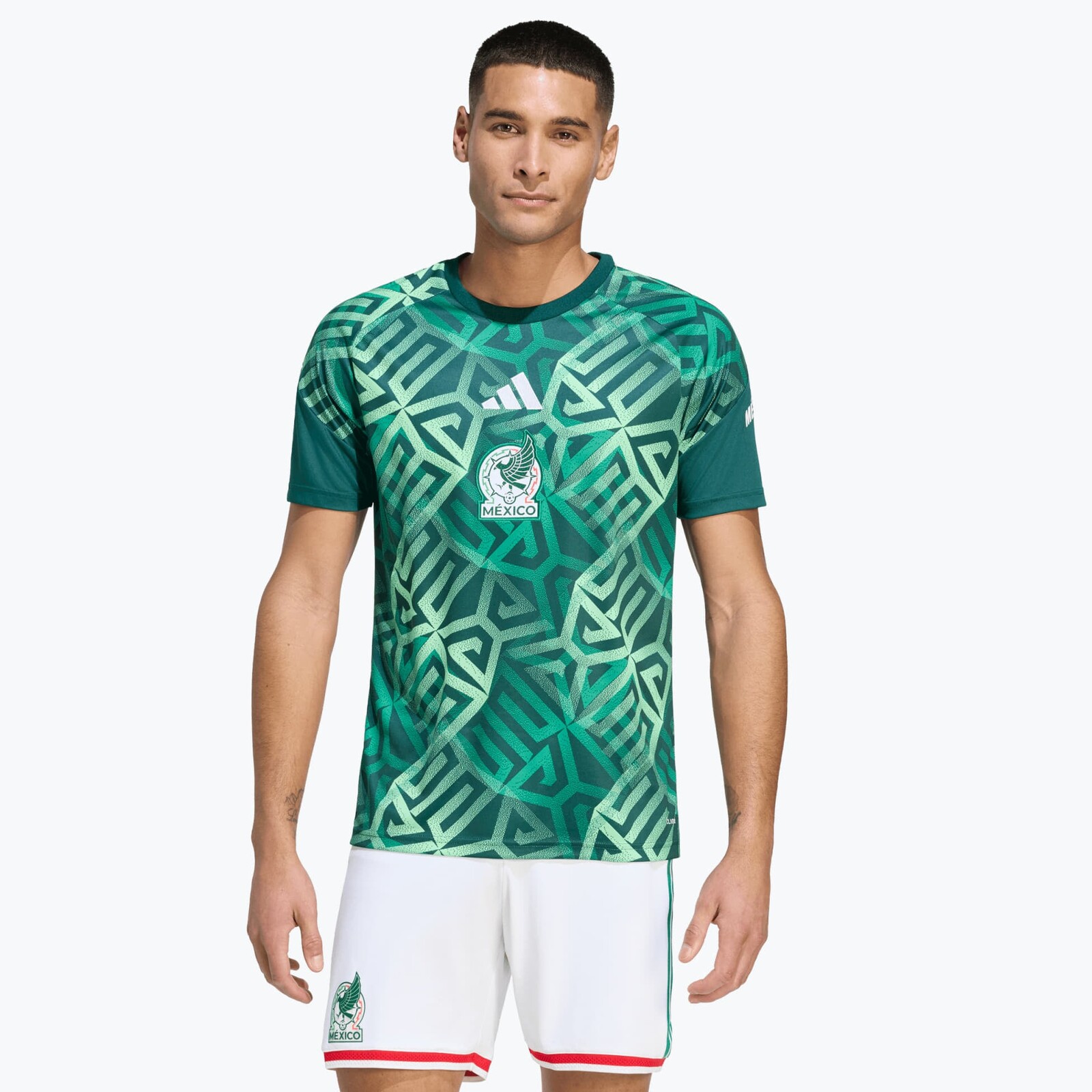 adidas Mexico 26 Home Pre Match Jersey Aurora Ivy S