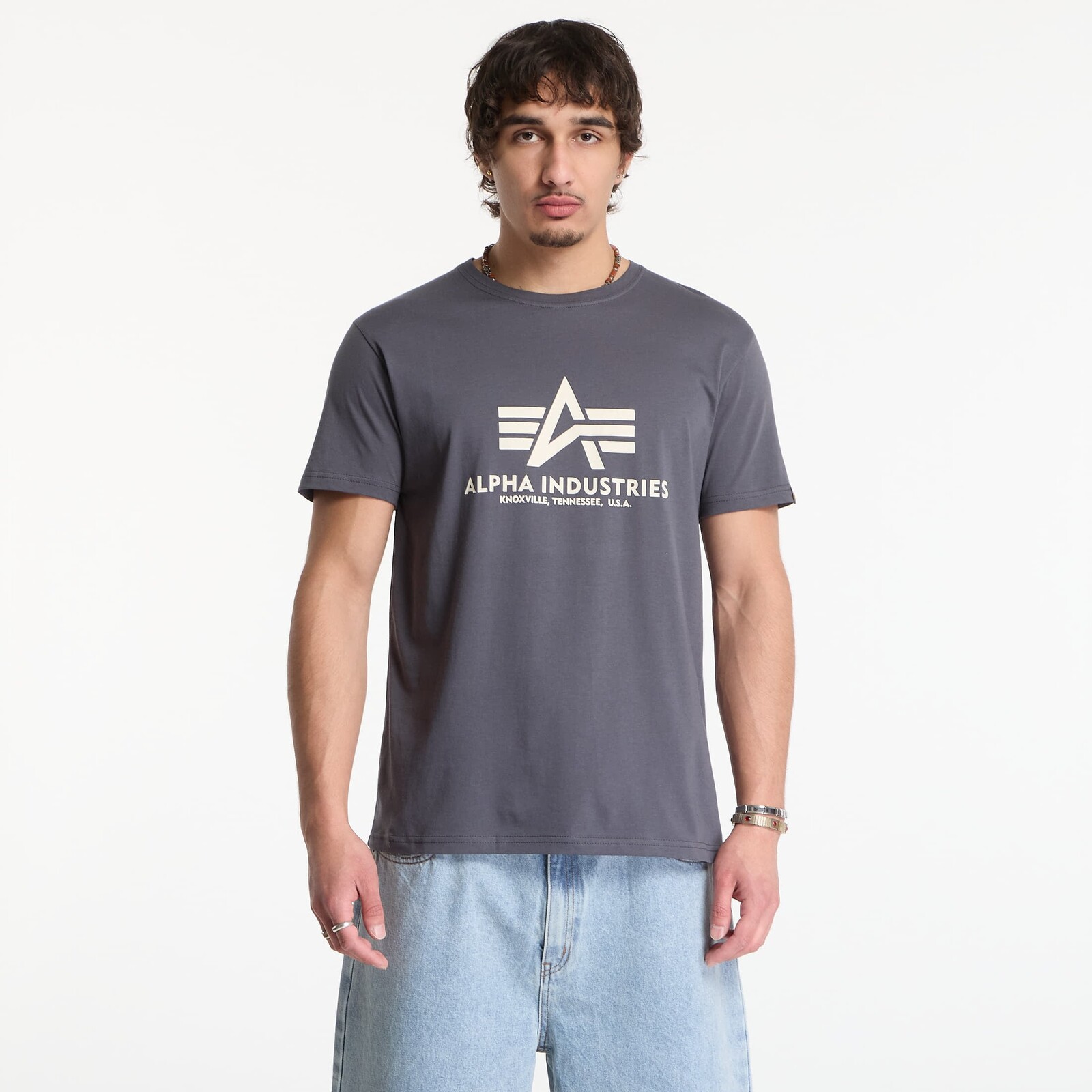 T-shirt Alpha Industries Basic T-Shirt Grey Black L