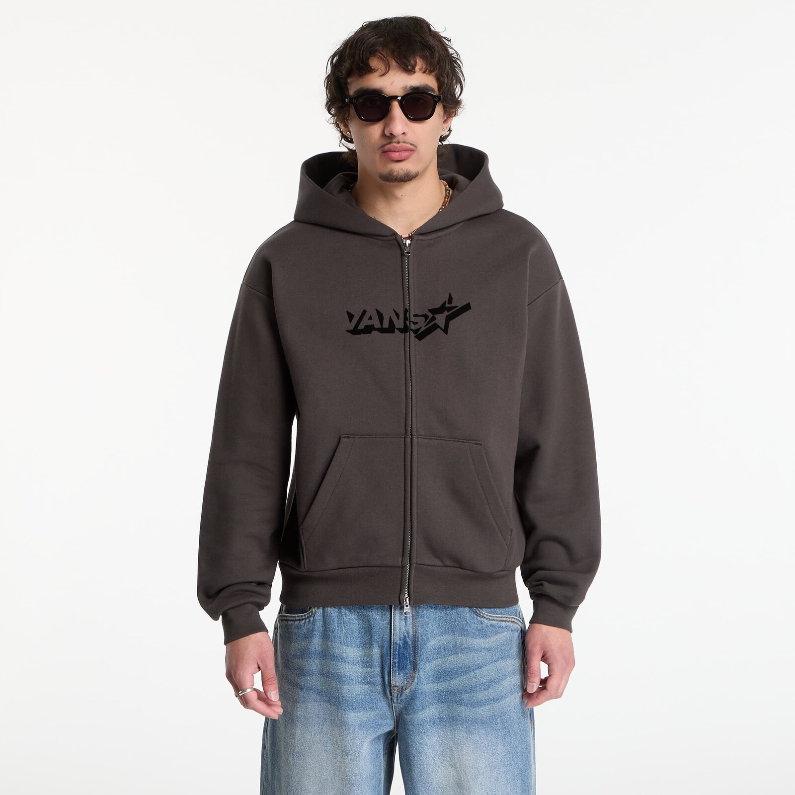 Sweatshirt Vans Y2K Star Full Zip Faded Black S