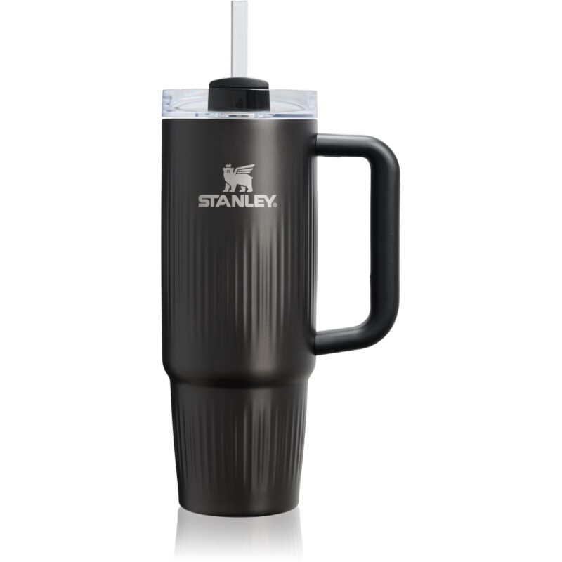 Stanley Quencher H2.O FlowState™ Fluted Tumbler stainless steel tumbler with straw medium Black PVD 890 ml
