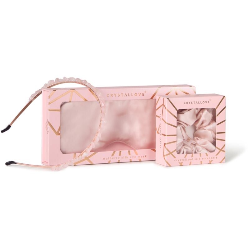 Crystallove Rose Silk Set set night