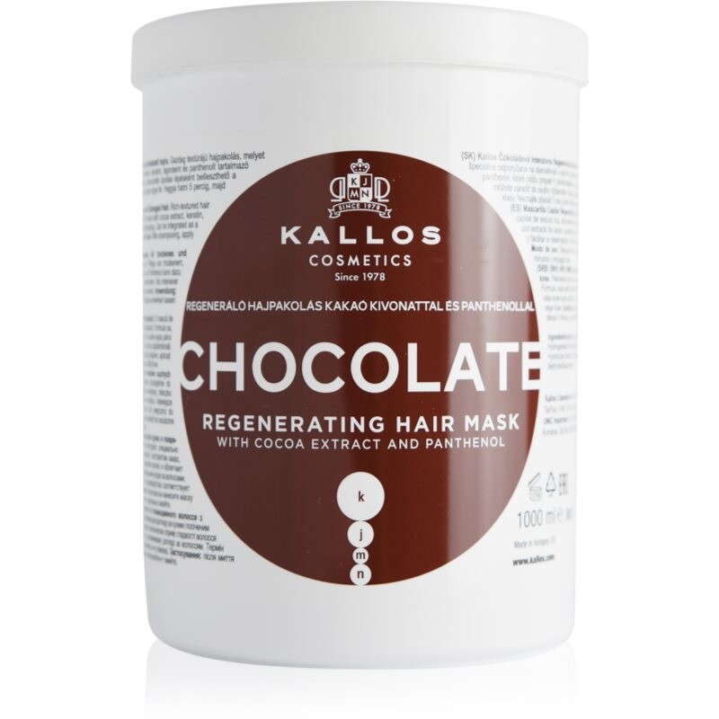 Kallos KJMN Professional Chocolate regenerating hair mask 1000 ml