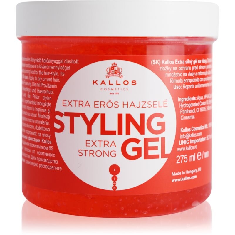 Kallos KJMN Extra Strong Styling Gel extra strong gel for hair 275 ml