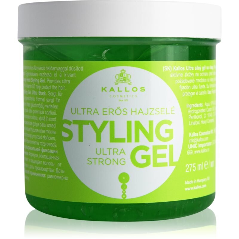 Kallos KJMN Ultra Strong Styling Gel extra strong gel for hair 275 ml