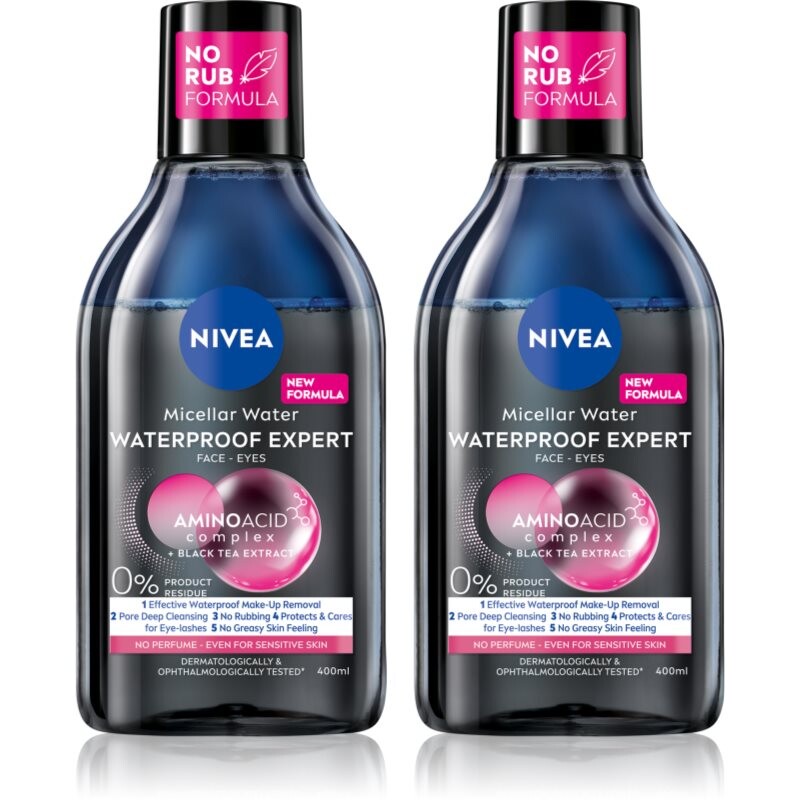 NIVEA Micellar Waterproof cleansing micellar water economy pack