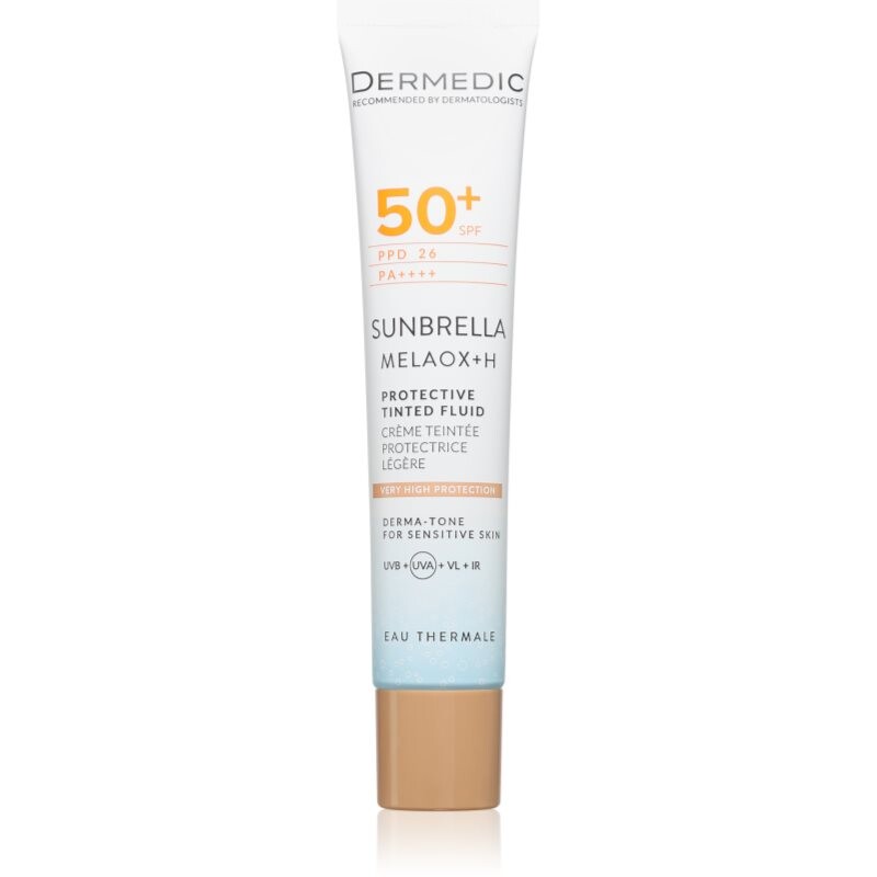 Dermedic Sunbrella Protective Tinted Fluid protective tinted cream for the face SPF 50+ 40 ml