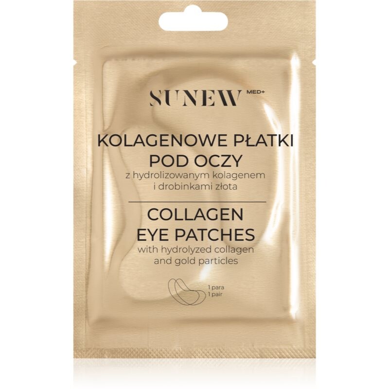 SUNEWMED+ Brightening Collagen Eye Patches collagen under eye patches with hydrolyzed collagen and gold particles 2 pc