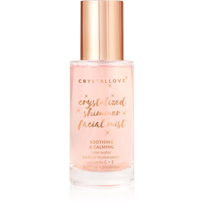 Crystallove Rose Quartz Shimmer Facial Mist face mist with a brightening effect 100 ml