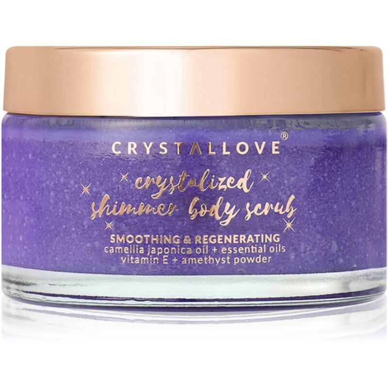 Crystallove Amethyst Shimmer Body Scrub body scrub glittering 200 g