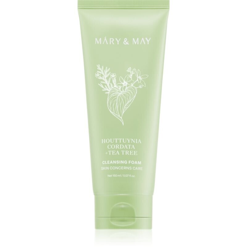 Mary&May Houttuynia Cordata + Tea Tree Cleansing Foam deep-cleansing mousse with soothing effect 150 ml