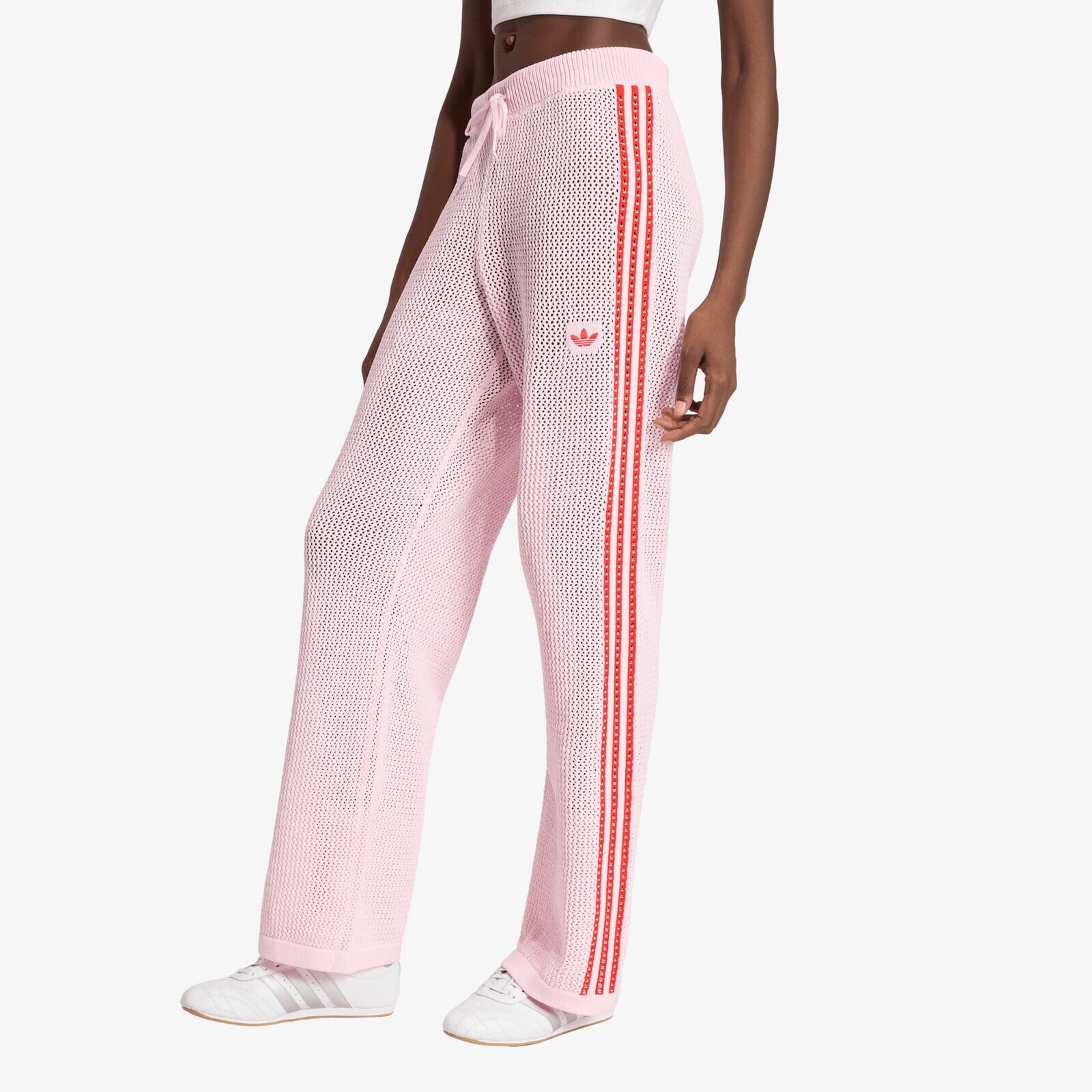 Pants adidas Crochet Track Pants Clear Pink/ Red XL