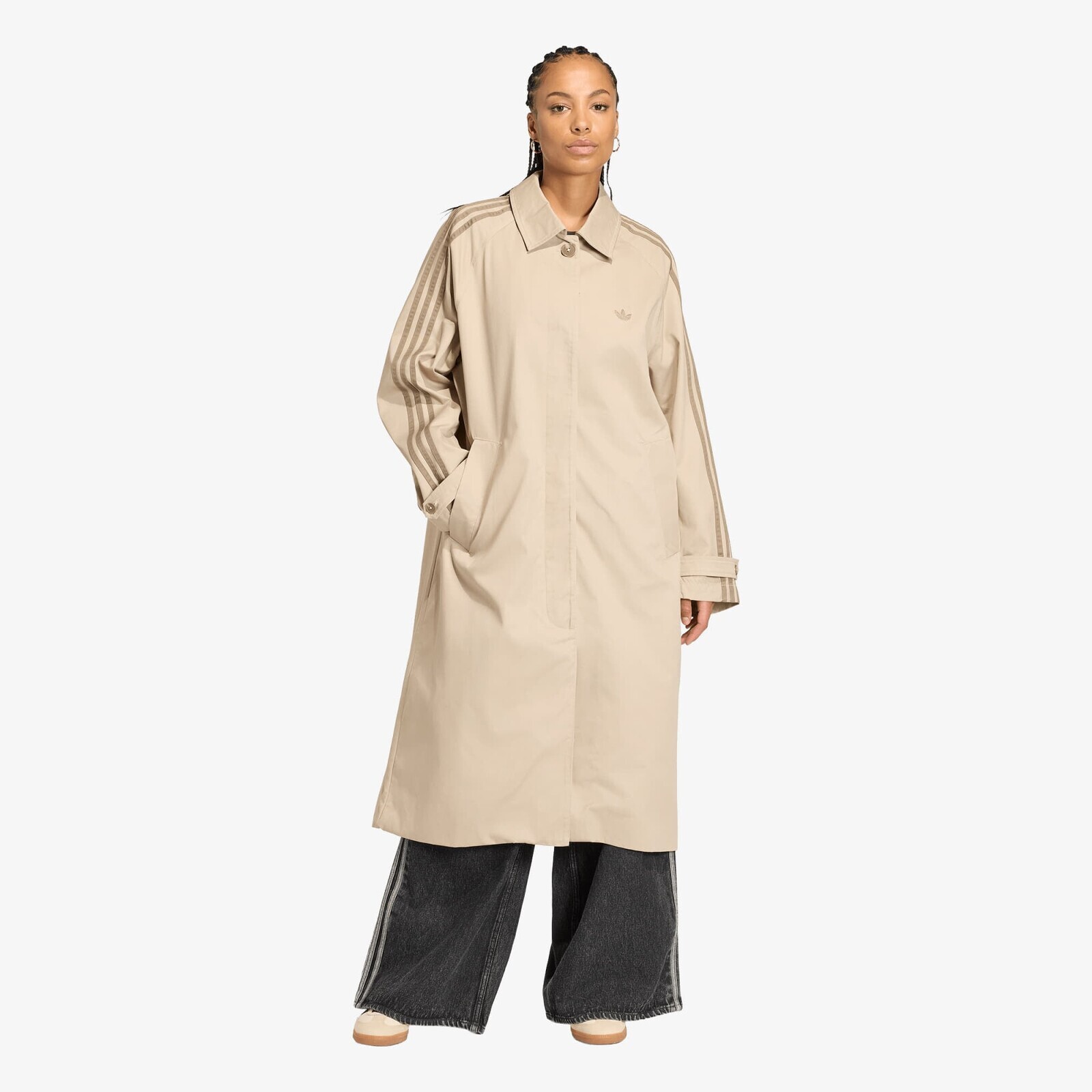Coat adidas Mac Coat Khaki Three/ Khaki Six XS
