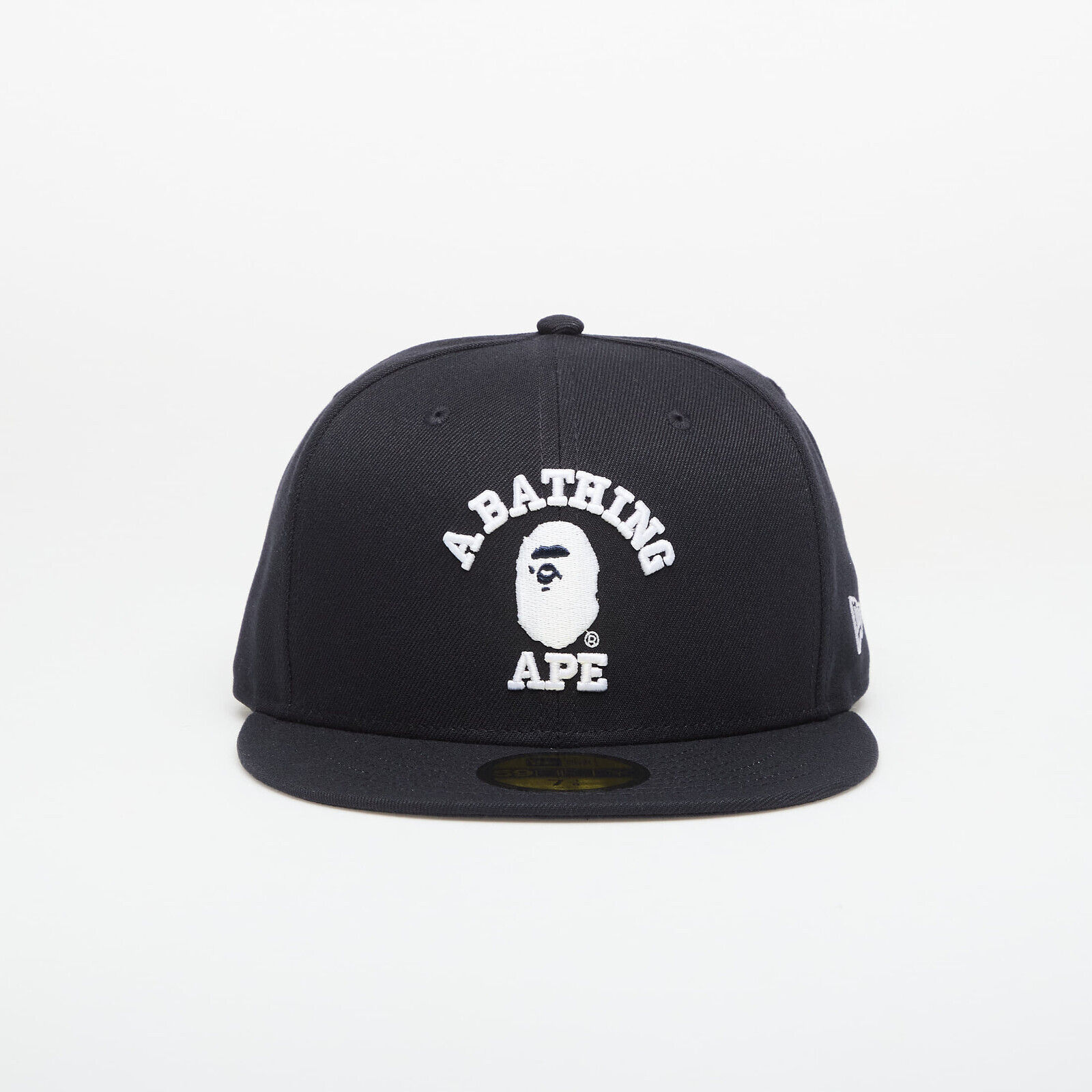 A BATHING APE Glow In The Dark College New Era 59fifty Navy L
