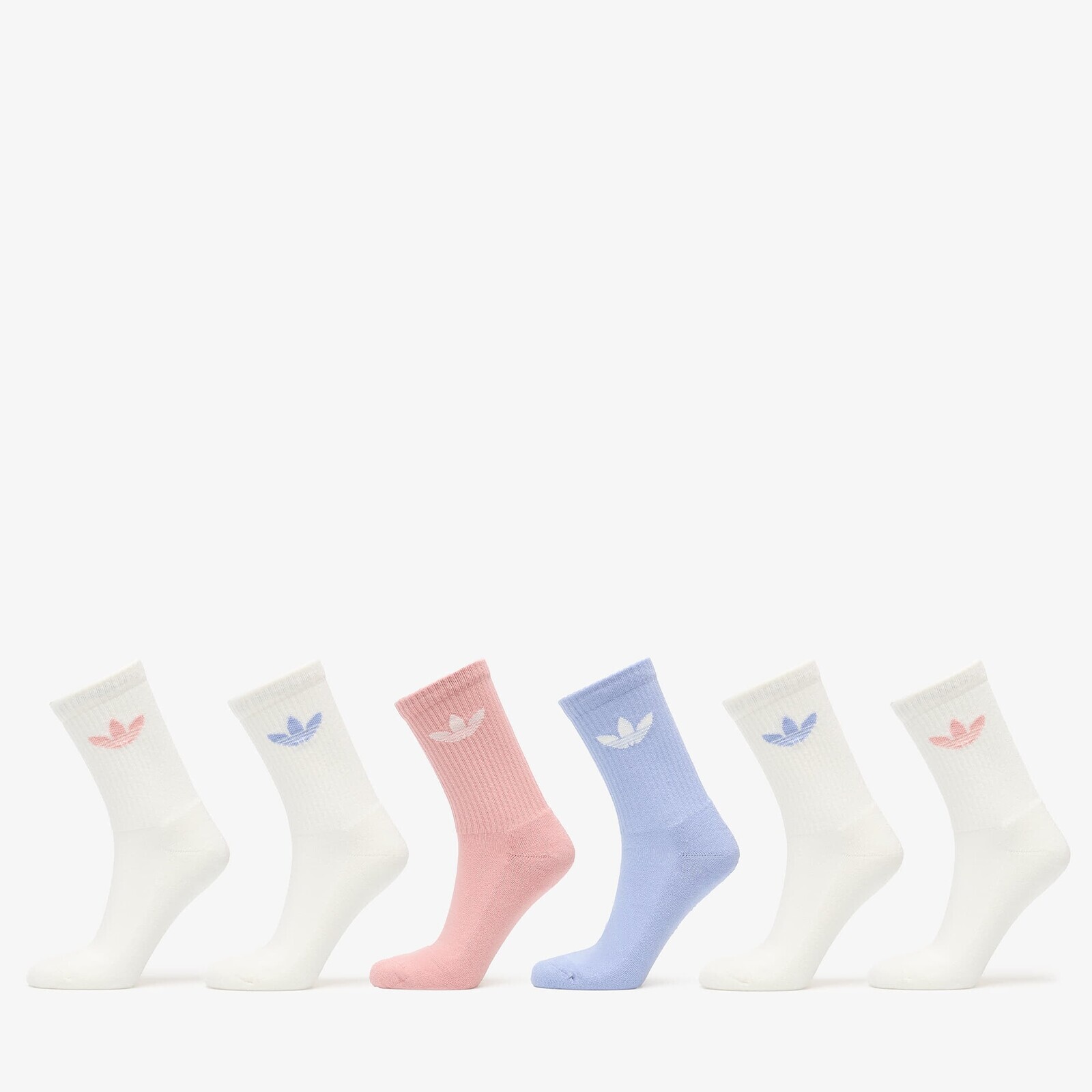 adidas Trefoil Crew Sock Cushion 6-Pack Chalk Blue XL