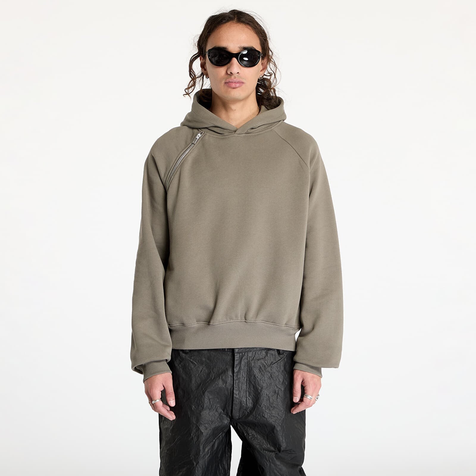 Sweatshirt HELIOT EMIL Sequence Zip Hoodie UNISEX Dusty Green XL