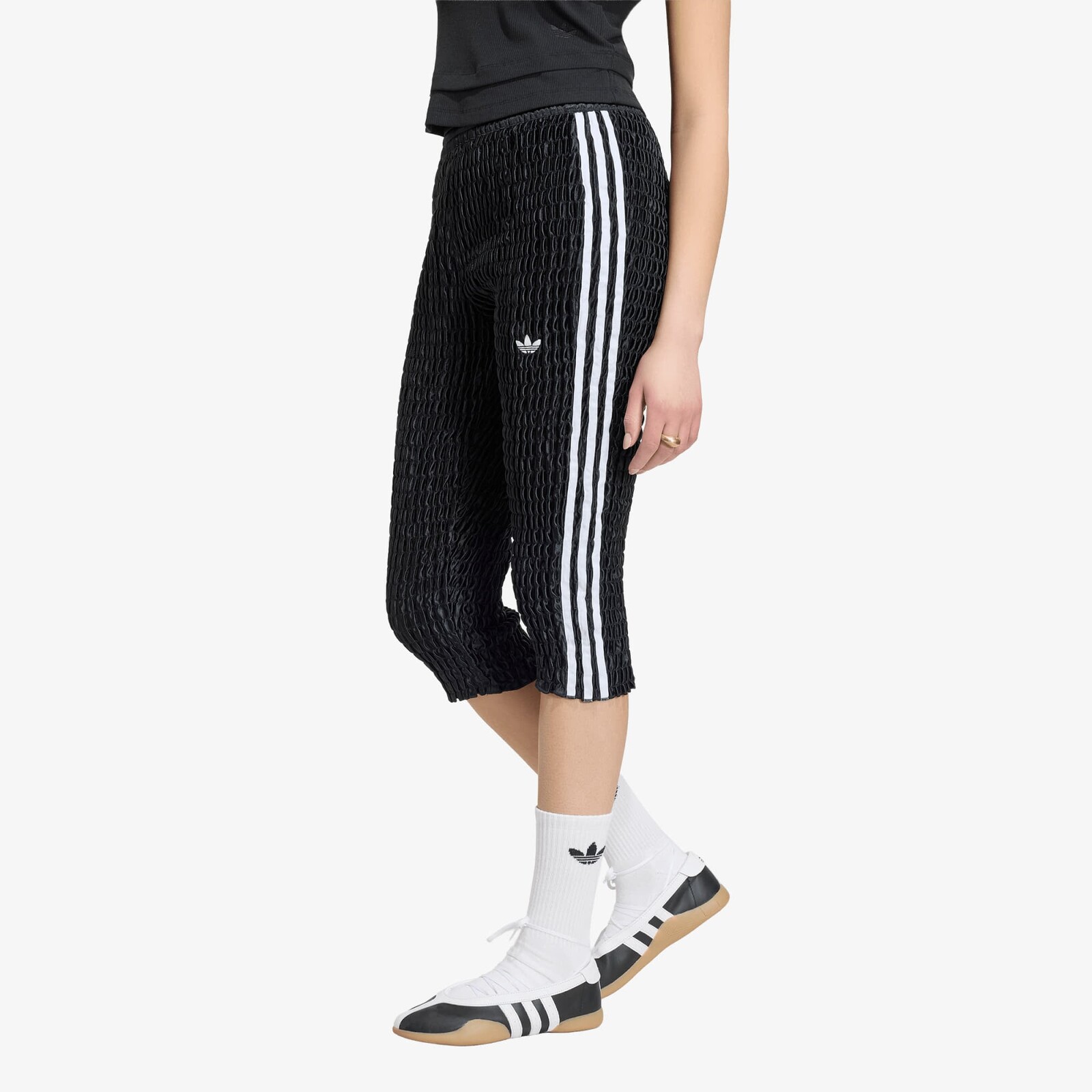 adidas Capri Ruched Tight Black L