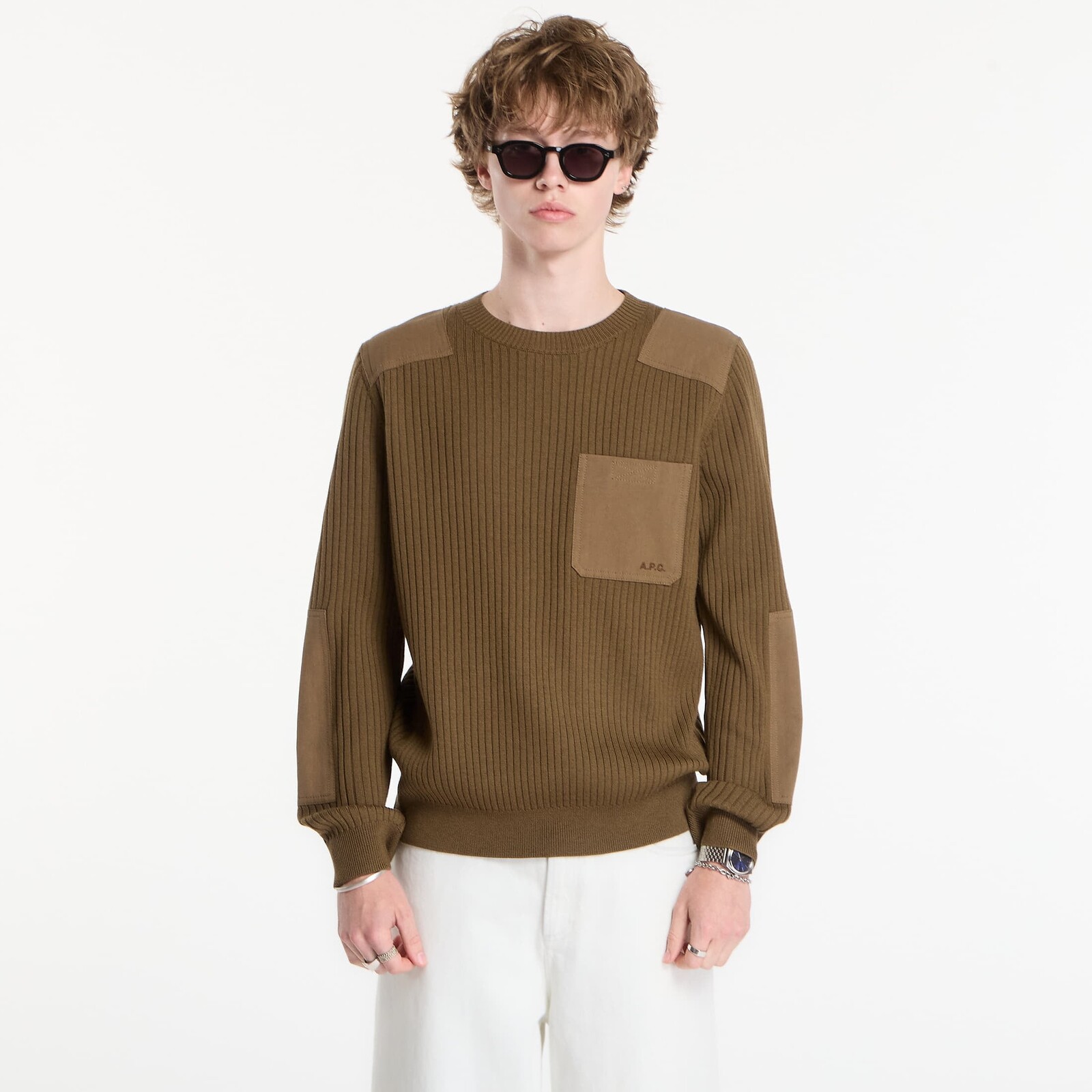 Sweater A.P.C. Pull Mallarme Olive S