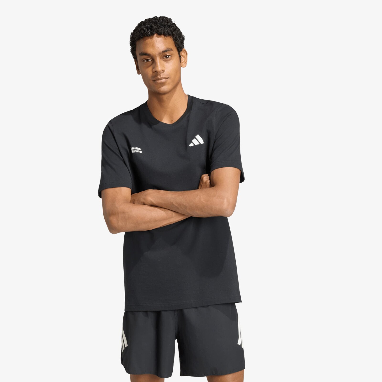 T-shirt adidas M Run Ess G T Black S