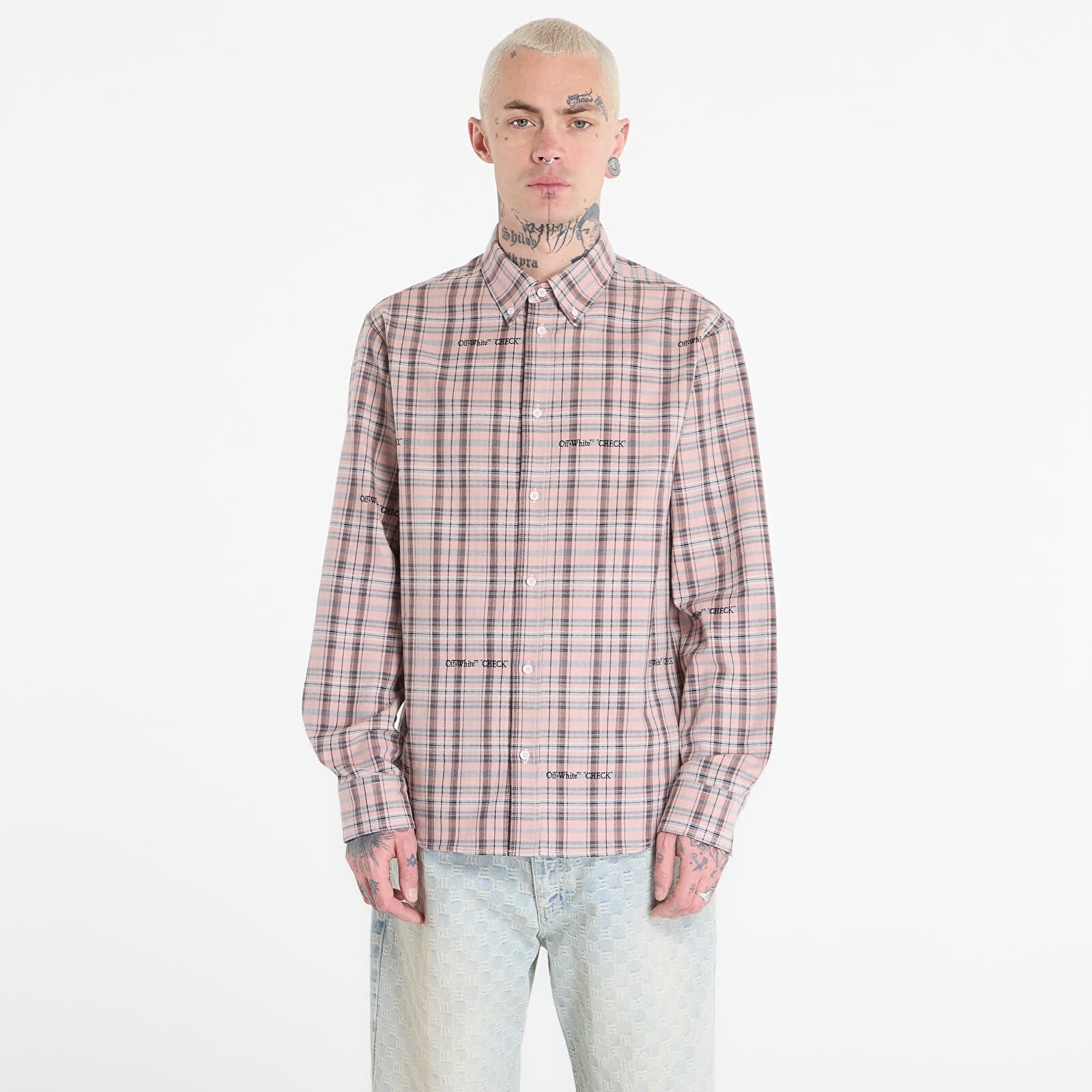 Shirt Off-White Flannel Regular Shirt Mauve Morn S